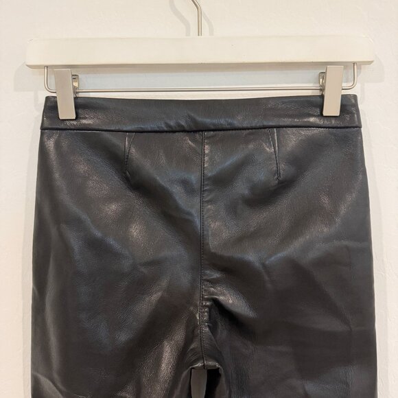 NWT Wilfred Evenfall Low Rise Bootcut Vegan Leather Pants Black Aritzia NEW 00 - Picture 11 of 12